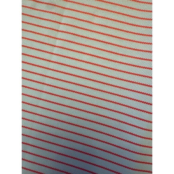 Johnnie-O Mens XL Polo Shirt Blue & Red Striped Polyester/Spandex - Picture 4 of 4